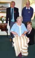 Betty Stevenson receiving a Wheelchair from Nantwich Rotary